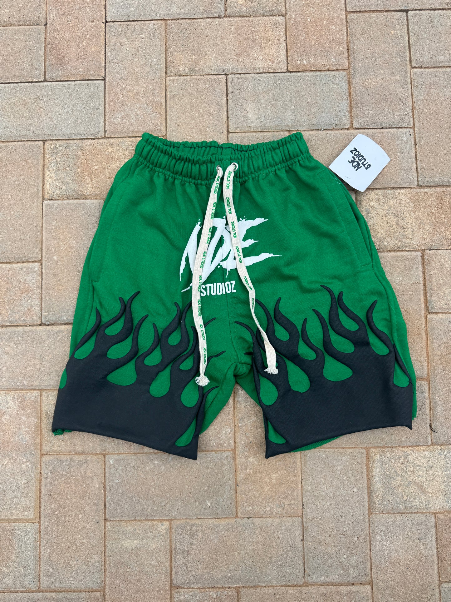 Green Eternal Flame Shorts